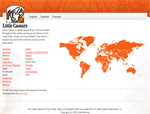 Tablet Screenshot of littlecaesarsinternational.com